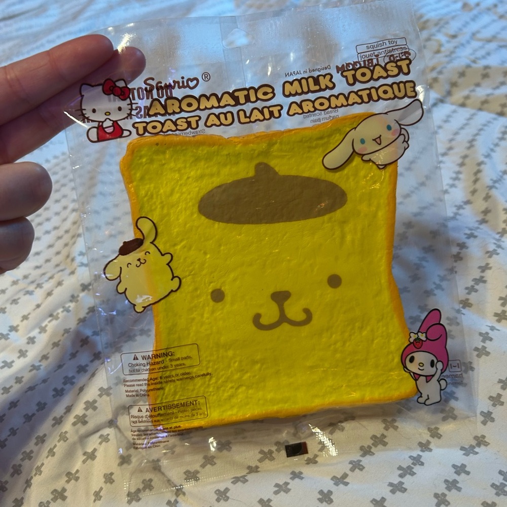 Sanrio Pom Pom Purin Toast Squishy